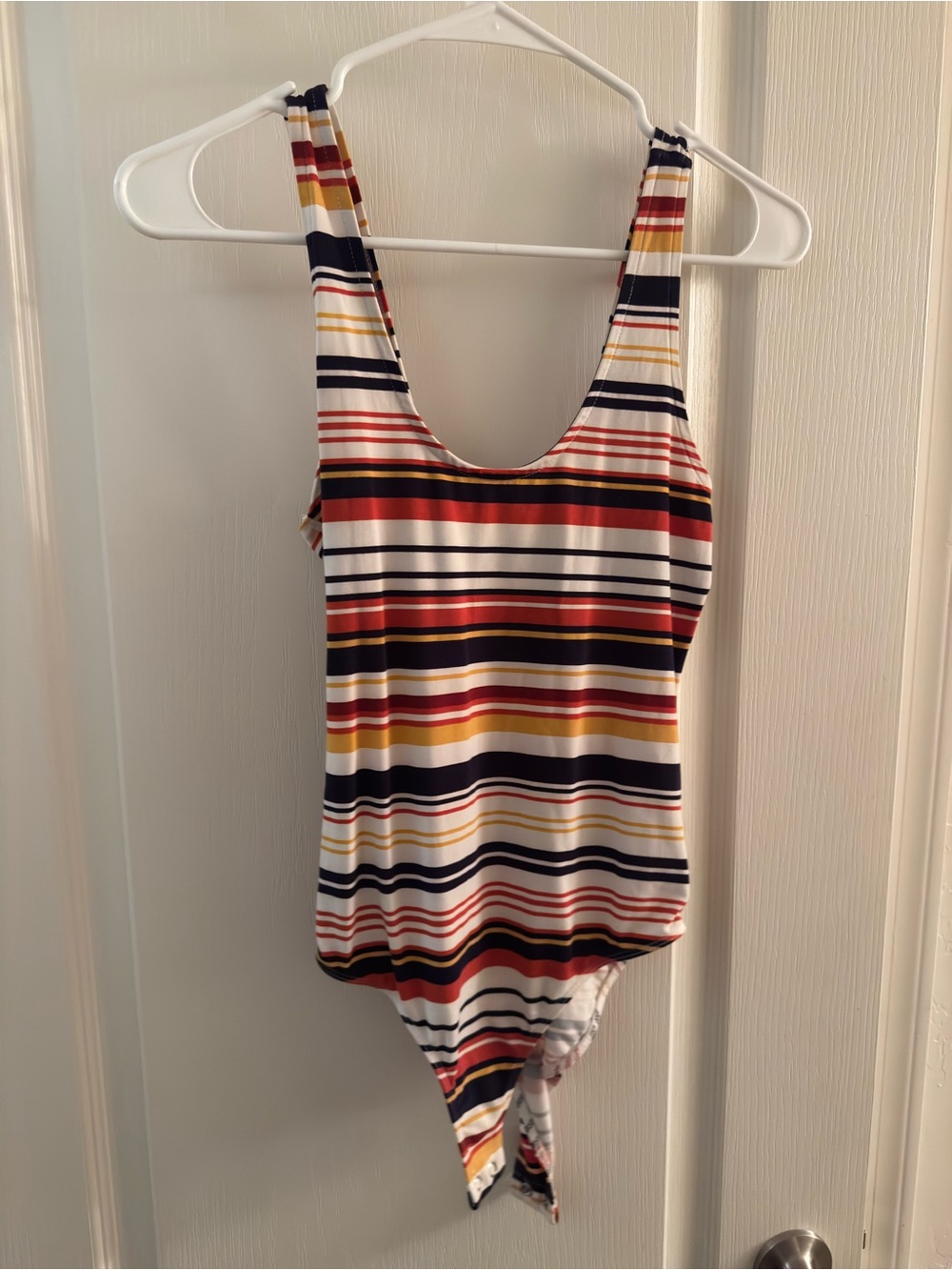 Striped Tank One-Piece bodysuit